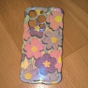 NWT Floral Design Phone Case - Pink, Purple, Yellow